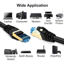 Yeni Nesil RJ45 Kablo CAT7U/FTP Patch Altın Kaplama Korumalı Yüksek Hızlı 10GB/SN Ağ Lan Ethernet Kablosu 2 Metre