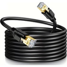 Yeni Nesil RJ45 Kablo CAT7U/FTP Patch Altın Kaplama Korumalı Yüksek Hızlı 10GB/SN Ağ Lan Ethernet Kablosu 10 Metre