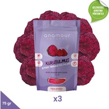 Anamour Natural Ejder Meyvesi Kurusu - Cips Ejder Meyvesi (Şeker Ilavesiz) - 3'lü Paket Kuru Meyve 75G