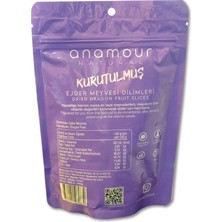 Anamour Natural Ejder Meyvesi Kurusu - Cips Ejder Meyvesi (Şeker Ilavesiz) - 3'lü Paket Kuru Meyve 75G