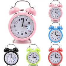 Keyfim Shop Dekoratif Metal Işıklı Masa Üstü Çalar Saat- Karışık