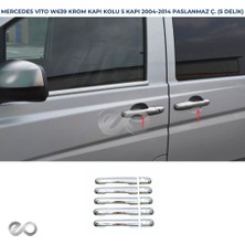 Mercedes Vito W639 Krom Kapı Kolu 5 Kapı 2004-2014 Paslanmaz Çelik