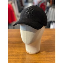 Hamze Ny Yankees Nakışlı Siyah Renk Kışlık Kalın Kumaş Cap Şapka