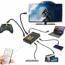 Yeni 2025 Ultra 4K HDMI Çoklayıcı Çoğaltıcı Switch Splitter 5 Port Kumandalı Ultra Hd Switch HDMI Çoklayıcı