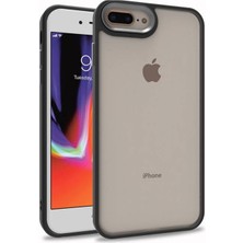 iPhone 7 Plus Kılıf Arkası Şeffaf Kenarları Renkli Bergen Kapak