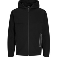 Jcofusıon Sweat Zıp Hood Noos Erkek Siyah Sweatshirt - 12260150