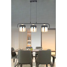Esslight Fırat 3'lü Modern Bal Başlıklı Sıralı Sarkıt Avize