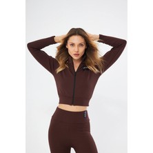 Lesa Wear Fitilli İçi Polarlı Yumuşacık Şardonlu Kaşkorse Crop Likralı Hırka