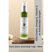 Farma Farm Soğuk Sıkım Kara Üzüm Çekirdeği Yağı 50 ml Yerli Üretim,omega 6, Vitamin E ve Antioksidan Zengini