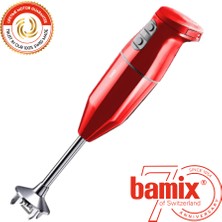 Bamix Cordless Şarjlı Kablosuz El Blenderi 20 Dakika Kullanım 15500 Devir 3 Hız Ayarı Kırmızı