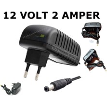 Umut Bilşim TEKNOLOJILERI_12 Volt 2 Amper 12V2A Güvenlik Kamerası - Şerit LED - Mini Uydu - Rgb LED - Modem Adaptör