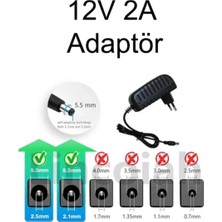 Umut Bilişim Teknolojileri_kaliteli Sağlam Arayanlar Için 12V 2A Mini Hd ve Sd Uydu Alıcıları Adaptörü (5.5x2.5mm Uçlu)