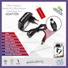 Umut Bilişim Teknolojileri_kaliteli Sağlam Arayanlar Için 12V 2A Mini Hd ve Sd Uydu Alıcıları Adaptörü (5.5x2.5mm Uçlu)