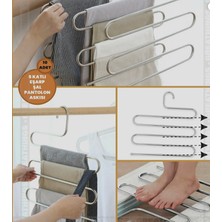 Metal 5 Katlı Dolap Içi Çok Amaçlı Askılık, 10 Adet