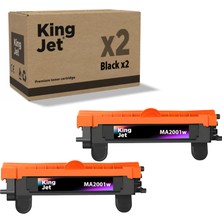Kingjet MA2001W Muadil Toner 2'li Paket - Kyocera Uyumlu TK-1240/TK-1248 Muadil Toner