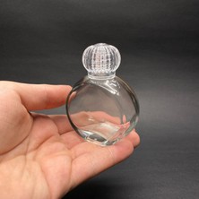 Tinky Winky Kristal Kapaklı Oval Cam Sprey Parfüm Kamp Şişe Cam Şişe 10 Adet