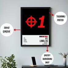 Orenda Art Lvbel C5 - #1 Albüm Spotify Çerçeveli Poster Tablo