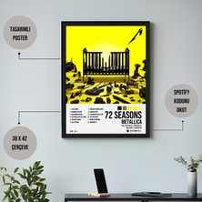 Orenda Art Metallica - 72 Seasons Albüm Spotify Çerçeveli Poster Tablo