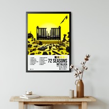 Orenda Art Metallica - 72 Seasons Albüm Spotify Çerçeveli Poster Tablo