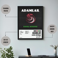 Orenda Art Adamlar - Kahırlı Merdiven Albüm Spotify Çerçeveli Poster Tablo