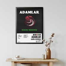 Orenda Art Adamlar - Kahırlı Merdiven Albüm Spotify Çerçeveli Poster Tablo