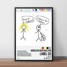 Orenda Art Lvbel C5 - Doğuştan Beri Haklıyım / Çerçeveli Poster Tablo