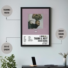 Orenda Art Ariana Grande - Thank U, Ne x t Albüm Spotify Çerçeveli Poster Tablo