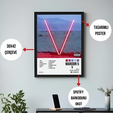 Orenda Art Maroon 5 - V Albüm Spotify Çerçeveli Poster Tablo