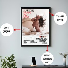 Orenda Art Maroon 5 - Hands All Over Albüm Spotify Çerçeveli Poster Tablo