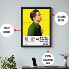Orenda Art Charlie Puth - Nine Track Mind Albüm Spotify Çerçeveli Poster Tablo