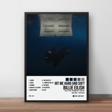 Orenda Art Billie Eilish - Hit Me Hard And Soft Albüm / Çerçeveli Poster Tablo