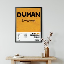 Orenda Art Duman - Darmaduman Albüm / Çerçeveli Poster Tablo