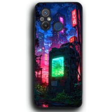 Lumera Redmi 12c Uyumlu Lansman Telefon Kılıfı "Cyberpunk Şehir Night City Neon Işıklar Renkli"