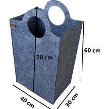Çamaşır Sepeti / Oyuncak Sepeti Çok Amaçlı Saklama Organizerleri Büyük Boy Gri