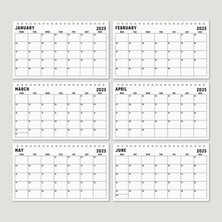 Bi'aldım 2025 Aylık Planlayıcı Masa Takvimi, 2025 Masa Takvimi, Notlu Takvim, 2025 Monthly Planner Desk Calendar