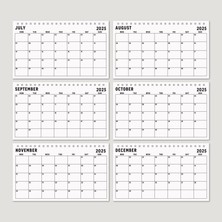 Bi'aldım 2025 Aylık Planlayıcı Masa Takvimi, 2025 Masa Takvimi, Notlu Takvim, 2025 Monthly Planner Desk Calendar