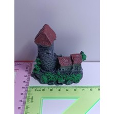 Netx Mini Şato 5X7X8 cm  Mini Akvaryum Dekoru