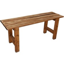 Pinoxi Ahşap Bank Bench Sandalye Mutfak Bank Ceviz 100 cm   x  30 cm