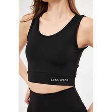 Lesa Wear Halter Yaka Spor Sütyeni Crop Top