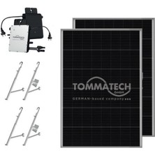 Tommatech 300WE 2X240WP Mikro Inverter Balkon Güneş Paneli Paketi