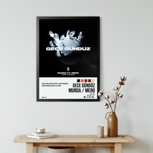 Orenda Art Murda & Mero - Gece Gündüz Spotify Çerçeveli Poster Tablo