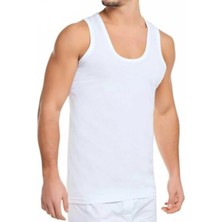 Güryıldız Underwear güryıldız 12'li Beyaz Erkek Ribana Atlet 24002
