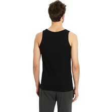 Güryıldız Underwear güryıldız 6'lı Siyah Erkek Ribana Atlet 24003
