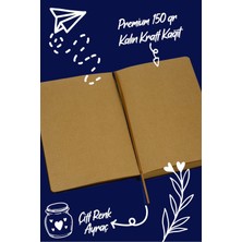 Victoria's Journals Bujo Kraft Süet Defter Süet 96 Yaprak A5 150 Gr. Noktalı