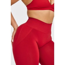 Gymhams Gh-Oa Serisi Kalçası Büzgülü Push Up Kalça Şekillendirici Seamless Scrunch Likralı Spor  Kadın Tayt