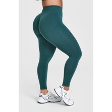 Gymhams Gh-Oa Serisi Kalçası Büzgülü Push Up Kalça Şekillendirici Seamless Scrunch Likralı Spor  Kadın Tayt