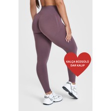 Gymhams Gh-Oa Serisi Kalçası Büzgülü Push Up Kalça Şekillendirici Seamless Scrunch Likralı Spor  Kadın Tayt