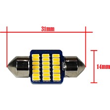 Teknogöz Sarı Renk LED Sofit Ampul 31MM - 21 Smd Ledli