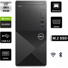 Dell Vostro 3020 N2042VDT3020MTU-149 I3-13100 32 GB 1 Tb SSD Quadro T1000 4gb WIN11 Pro Masaüstü bilgisayar
