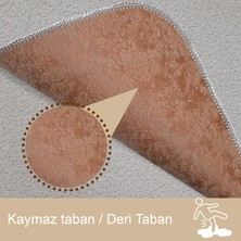 Bonny Home 3'lü Unicolor Vizon Kaymaz Taban Banyo Paspası & Halısı Seti